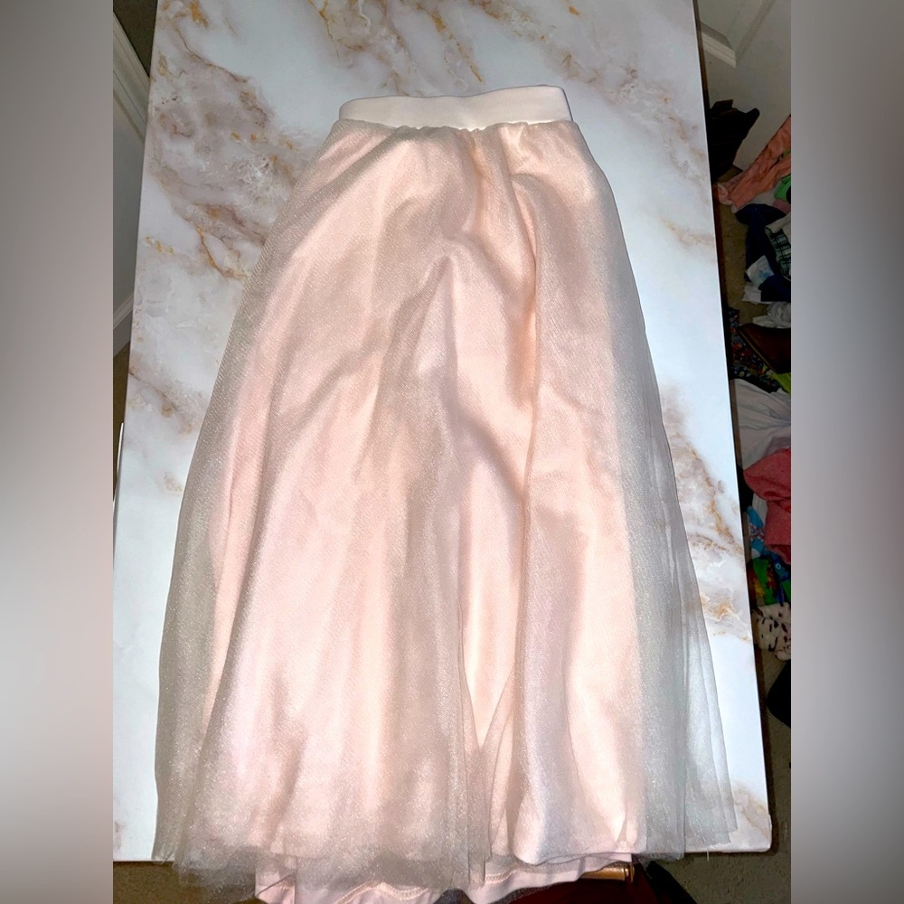 Pink tulle skirt
